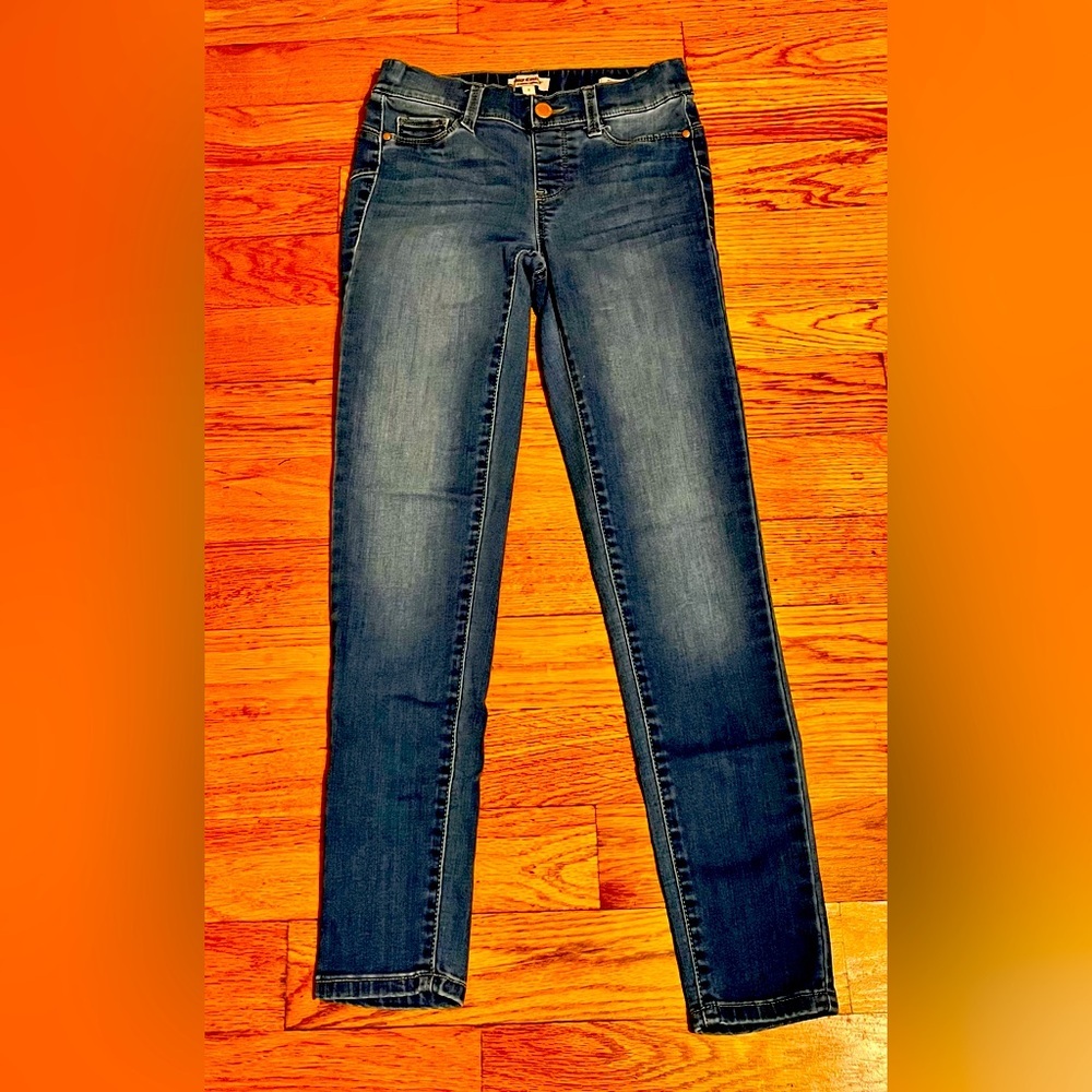 Juicy Couture Size 0 Blue Pull On Jegging Low Rise Skinny Denim Jeans 27" Inseam